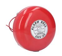 KIMISS Sonnette d'alarme Incendie 6 Pouces, 220V, pour Maison, Hôtel, Usage Industriel, Dispositif d'avertissement électrique 95dB