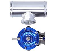 KIMISS Soupape de Soufflage Turbo, Système à Double Ressort, 8 Ports de Décharge, Boost de 30 PSI, Type de Tuyau à de 2,5 Pouces (BLUE)