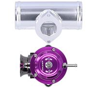 KIMISS Soupape de Soufflage Turbo, Système à Double Ressort, 8 Ports de Décharge, Boost de 30 PSI, Type de Tuyau à de 2,5 Pouces (PURPLE)