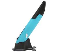 KIMISS Souris de Stylo Optique sans Fil, Mini Air Souris sans Fil USB 2,4 GHz pour PC, Ordinateur Portable, Réglable 800/1200/1600 DPI avec Alarme Basse Tension (Blue)