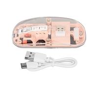 KIMISS Souris sans Fil Transparente, 2,4 G 2400 DPI Rechargeable pour Jeux Vidéo, Accessoires PC, Souris de Jeu 400 MAh RVB Colorée avec Affichage de la Batterie Plug and Play pour