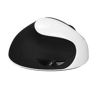 KIMISS Souris Verticale Gaucher 2,4 G sans Fil, Design Ergonomique, Rechargeable, DPI Réglable pour Les Utilisateurs Gauchers, Adaptateur USB Compatible avec PC et Ordinateurs Portables (Noir et