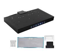 KIMISS Sous-armoire Série Rv pour Hotte de Cuisine, Ventilateur à 3 Vitesses, Panneau de Commande Tactile en Acier Inoxydable, Lumière Led pour Yacht Rv