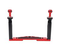 KIMISS Stabilisateur de Plateau à Double Poignée, Boîtier de Caméra sous-Marine de Plongée, Support de Plateau Compatible avec Rotule Haute durabilité + Matériau en Alliage d'aluminium