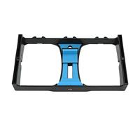 KIMISS Stabilisateurs, Téléphone Caméra Vidéo Cage ABS Portable Portable Smartphone Stabilisateur Vidéo Rig pour Livestreaming Vlog Samsung, Téléphone d'une Largeur de 4,3 à 10,8 (Bleu)