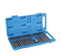 KIMISS Star Spline Hex Socket Bit Set 40pcs pour 1/2 Pouces et 3/8 Pouces, en Acier chromé Robuste, Idéal pour la Réparation Automobile