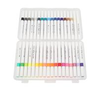 KIMISS Stylos Marqueurs à Double Pinceau 36 Couleurs - Marqueurs Aquarelle Portables pour la Peinture, le Dessin et le Gribouillage - Conception à Double Pointe pour l'art et l'artisanat