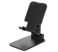 KIMISS Support de Bureau Support de Téléphone Support de Téléphone Portable en Alliage D'aluminium ABS Support de Bureau Multifonctionnel Rétractable Pliant pour Chasser Le Drame Jouant (Noir)