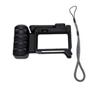 KIMISS Support de Caméra étanche, Cage de Caméra avec Poignée Ergonomique, Angle de Paume 45 Degrés, Monture à Froid, Coussin en Silicone ABS, pour Action 6