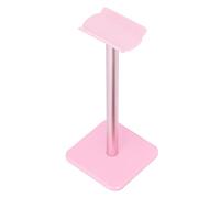 KIMISS Support de Casque en TPU, Base Robuste et Légère, Plateau de Capteur de Doigt Simple, Anti-dérapant, Windows 11, Support de Casque de Bureau, Noir (Rose)