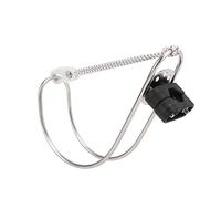 KIMISS Support de Fer à Cheval en Acier Inoxydable Bouées de Sauvetage Porte-Anneau Tout Ajustement d'angle Polissage du Visage Support de Bague de Sauvetage Métallique pour Bateau