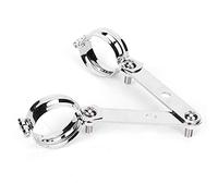 KIMISS Support de Phare Rétro, Pince de Montage de Fourche, Accessoire Universel adapté pour la Haute Performance (41-51mm)