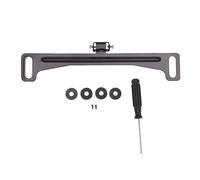 KIMISS Support de Plaque D'immatriculation pour Caméra de Recul de Voiture, Support de Caméra de Recul en Acier Inoxydable, Angle Réglable de 170 Degrés, pré-percé pour Berline,