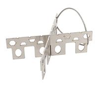 KIMISS Support de Poêle de Pique-nique d'extérieur Portable, Support en Acier Inoxydable pour Liquide Solide, Léger pour le Camping et la Randonnée