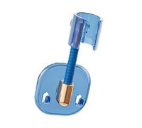 KIMISS Support de Pomme de Douche Réglable Durable, Support de Pomme de Douche avec Conception à Ventouse pour Salle de Bain (Bleu transparent)