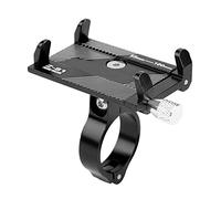 KIMISS Support de Téléphone de Vélo avec Rotation à 360 ° - Clip de Téléphone Réglable en Aluminium pour Guidon de Vélo - Support de pour Guidon de - Anti-secousse Réécrit (Black)