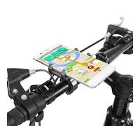 KIMISS Support de Téléphone de Vélo avec Rotation à 360 ° - Clip de Téléphone Réglable en Aluminium pour Guidon de Vélo - Support de pour Guidon de - Anti-secousse Réécrit (Ti Couleur)