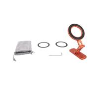 KIMISS Support de Téléphone Magnétique pour Chariot, Support de Téléphone Portable, Rotatif à 360 Degrés, Pliable, Double Face, Aimant Puissant, Base en Alliage D'aluminium pour (Orange)
