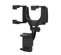KIMISS Support de téléphone pour Voiture, Support de téléphone Universel pour rétroviseur de Voiture pour e GPS Smartphone （Noir）