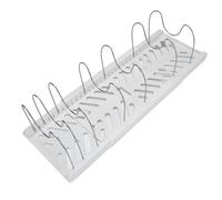 KIMISS Support Extensible pour Organisateur de Casseroles et Poêles - Solution de Rangement Réglable pour Armoires de Cuisine pour Ustensiles de Cuisine et Planches à Découper (WHITE)