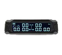 KIMISS Système de Surveillance de la Pression des Pneus, Système de Surveillance de la Pression des Pneus de Camion à 6 Roues, Moniteur TPMS à énergie Solaire sans Fil avec 6