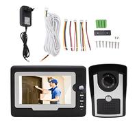 KIMISS Système d'Interphone Vidéo, Sonnette Intelligente HD électronique TFT IR électronique Systèmes de Surveillance de sécurité Interphone avec Kits de Caméra Prise en de la