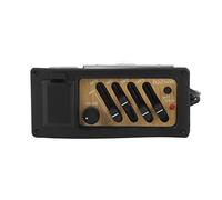 KIMISS Système Piézo-électrique de Préampli de Micro de Guitare Acoustique avec égaliseur EQ 4 Bandes-couleur Grain de Bois 7545R pour une qualité Sonore Améliorée