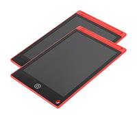 KIMISS Tablette d'écriture LCD pour Enfants 8,5 Pouces - Paquet de 2 Tableaux de Gribouillage Colorés pour la Famille et l'école, Bloc-notes de Dessin éducatif Réutilisable (rouge)