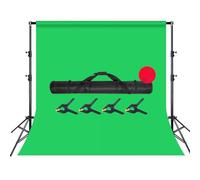 KIMISS Tackdrop Stand Background Support Stand Photography Stand Heavy Duty Adjustable Hauteur de 5 Kg Capacité avec Tuyau de Fer Premium pour Le Bureau Vidéo Studio (2x3m/2.19x3.28yd sans Toile