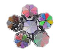 KIMISS Tampons Encreurs pour Tampons en Caoutchouc-6 Pièces Ensemble de Encreurs Lavables en Forme de Pétale pour Empreintes Digitales