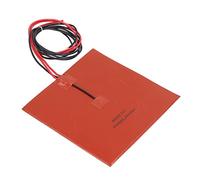 KIMISS Tapis chauffant en silicone 180 °C 200 x 200 mm 200 W 12 V ou 24 V Accessoires pour imprimante 3D Hotbed DC24 V avec thermistance 100 K et support adhésif Ender 3 3s