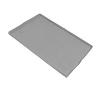 KIMISS Tapis de Gril en Silicone, Couvercle Supérieur de Plaque de Cuisson, Tapis de Protection Antiadhésif et Antidérapant pour Une Cuisson et Un Nettoyage Faciles (22 Pouces Gris)
