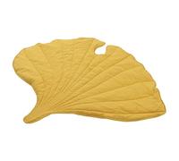 KIMISS Tapis en Forme de Feuille pour Les Bébés | Tapis Rampant Polyvalent Doux et Confortable | Mat de Jeu pour bébé en Coton pour la Décoration de la Chambre (Yellow)