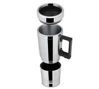 KIMISS Tasse Chauffante électrique pour Voiture 12 V/24 V 300 ML - Tasse Chauffante pour Véhicule en Acier Inoxydable - Tasse Portable pour café, thé, Eau pour Voiture - Tasse à Boire