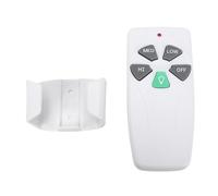 KIMISS Télécommande de Remplacement pour Ventilateur de Plafond Harbor Breeze, 3 Vitesses avec Fonction Variateur de Lumière, Installation Facile avec Support Mural