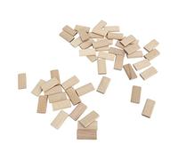 KIMISS Tenons en Vrac en Bois de Hêtre, 50 Pièces de Bouchon de Tenon Domino en Bois de Hêtre, Artisanat, Paquet de 50 6 40 Mm, Connecteur d'épissure de Meubles en, Systèmes de Menuiserie,