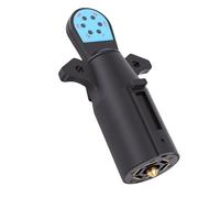 KIMISS Testeur de Prise de Remorque à 7 Voies avec 6 Indicateurs LED - Testeur de Câblage Fiable à 7 Broches pour Camping-cars, Remorques et Camions - Diagnostic de Circuit sans Effort