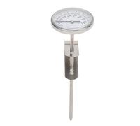 KIMISS Thermomètre à Lait à Haute Précision avec une Sonde de 12,5 Cm pour le Lait Mousseux, le café et la Fabrication du Fromage, Comprend un Support pour un Contrôle de Température Facile