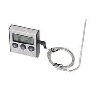 KIMISS Thermomètre à Viande Numérique avec Sonde - Cuisson au Four et Minuterie de Barbecue pour Griller et Rôtir - Lectures Précises de la Température pour des Résultats Parfaits