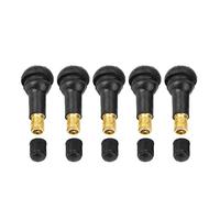 KIMISS Tige de Valve de Pneu,100 pièces Remplacement de Tige Universel de Valve de Pneu Moto de Voiture pour Pneu TR412, TR413, TR4149 (Noir)(TR413)