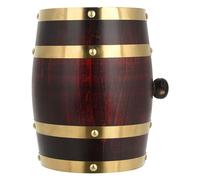 KIMISS Tonneau à Vin Vintage en Bois de Chêne de 1.5 L, Idéal pour Stocker la Bière, Le Whisky, Le Rhum, Le Porto et Plus Encore, Tonneau en Chêne Fait à la Main, Essentiels pour