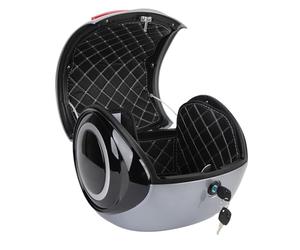 KIMISS Top Case de Moto 32L ABS - Style Sportif, Résistant à l'eau, Coffre Portable pour Vélos et Scooters électriques (Grey)