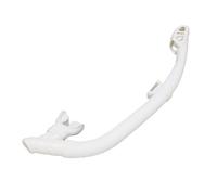 KIMISS Tuba Sec de Plongée en Apnée avec Valve de Morsure pour l'Apnée et la Natation-équipement de Plongée Universel pour Une Respiration et Un Confort Faciles (White)