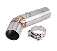 KIMISS Tube D'échappement de Moto, Connecteur Central D'échappement avec Accessoires de Montage pour GSX-R600 / GSX-R750()