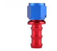 KIMISS Tuyau de Carburant à 90 °, AN10 Droit 45 90 180 Degrés, Extrémités de Verrouillage, Raccords de Raccord, extrémité de Conduite de Gaz de Pétrole Mâle sur Bleu et Rouge (0°)