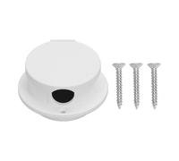 KIMISS Tuyau de Pont de Corde Hawse Pipe Deck Snap in Cover Design de Protection Ouvert Plat PP Blanc renforcé de Fibres Découpe de 3 3 4 Pouces avec Câble de Corde de 22 5 Mm pour