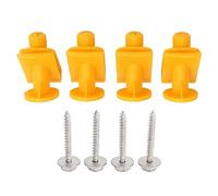 KIMISS Undertray Clips de, 8PCS pour Smart Fortwo W450 W451 Modèles Clip de Vis de Base de Moteur A0019913970 Jaune Undertray Clips de