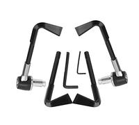 KIMISS Universal CNC Moto Poignée Garde Leviers De Frein Protège Garde Moto Protecteur Guidon 22MM(argent)