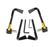 KIMISS Universal CNC Moto Poignée Garde Leviers De Frein Protège Garde Moto Protecteur Guidon 22MM(Or)