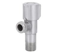 KIMISS Vanne d'arrêt d'angle en Acier Inoxydable, Filetage G1/2 Pouces, pour Lavabo de Cuisine et Accessoires de Toilettes, Contrôle de l'eau Chaude et Froide